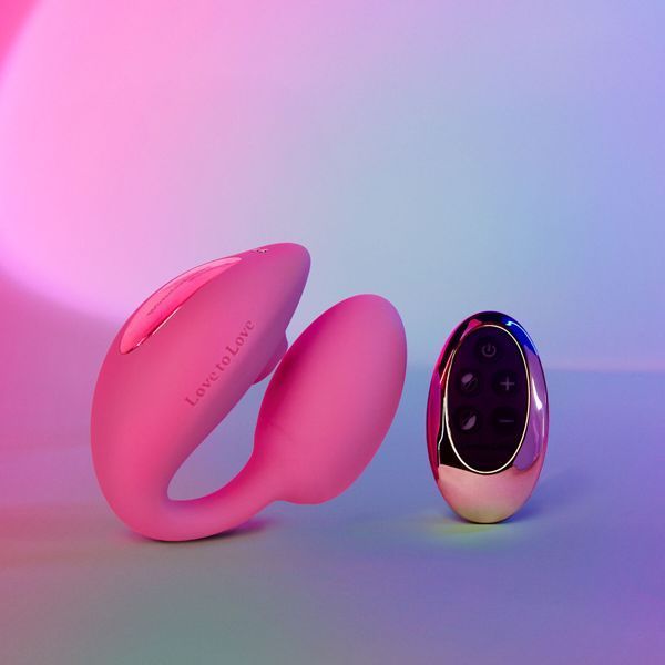 Виброяйцо с вакуумной клиторальной стимуляцией Love To Love Wonderlover PINK PASSION SO9616 фото