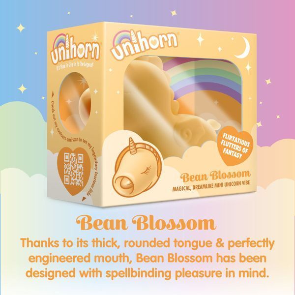 Вибратор-единорожка Unihorn &ndash; Bean Blossom, пульсирующий язычок SX2856 фото