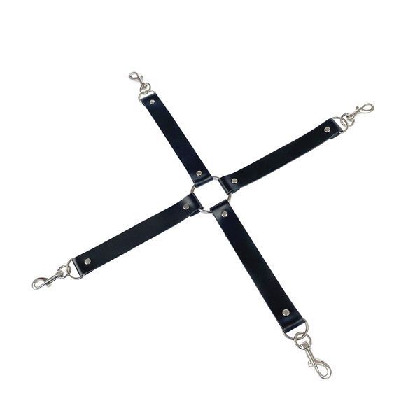 Крестовина из натуральной кожи Art of Sex &ndash; 4 Way Connector, черный SO7480 фото