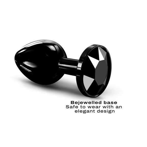 Металлическая анальная пробка с кристаллом Dorcel Diamond Plug Black M SO7809 фото