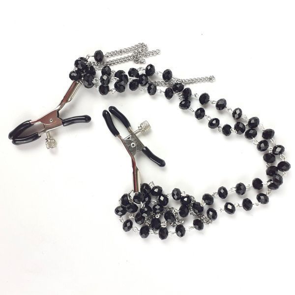 Зажимы для сосков Art of Sex - Nipple clamps Sexy Jewelry Black SO5864 фото