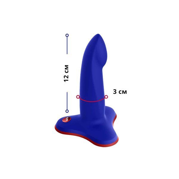Фаллоимитатор Fun Factory LIMBA FLEX S, синий, гибкий, с эффектом памяти, подходит для точки G SX0994 фото