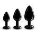 Металлическая анальная пробка с кристаллом Dorcel Diamond Plug Black M SO7809 фото 6