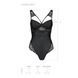 Боди из эко-кожи и кружева Passion LOONA BODY L/XL, black SO5355 фото 5