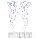 Комплект белья Passion IMAGINE SET OpenBra L/XL, black, лиф - мини-сорочка, трусики с оборками EL11701 фото 5
