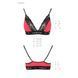 Эластичный топ с кружевом Passion PS001 TOP S, red-black SO4185 фото 5