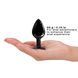Металлическая анальная пробка с кристаллом Dorcel Diamond Plug Black M SO7809 фото 3