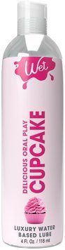 Лубрикант на водной основе Wet Oral Play Cupcake (118 мл), съедобный, без сахара SO9893 фото
