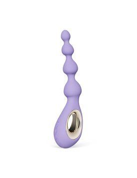 Анальные бусы с вибрацией LELO Soraya Beads Violet Dusk, разный диаметр бусин, 8 режимов SX3041 фото