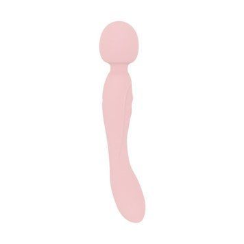 Вибромассажер Good Vibes Only - SIMI Double-Sided Wand Vibrator Soft Silicone - Pink SX3076 фото