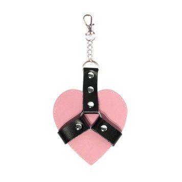 Брелок на карабине для ключей Art of Sex Chained Heart, Розовый SX2244 фото