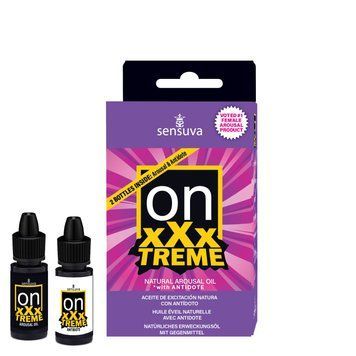 Збуджувальні краплі для клітора Sensuva On xXxTREME Arousal Oil (5 мл) with Antidote (5 мл) + антидот SX1487 фото