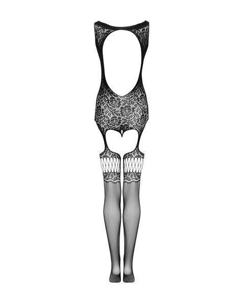 Бодистокинг Obsessive Bodystocking F236 S/Ml/L, глубокое декольте, имитация шнуровки SO7232 фото