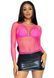 Сетчатый топ Leg Avenue Long Sleeves T-Shirts Neon Pink, One Size SO9105 фото 5