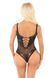 Боди Leg Avenue Rhinestone Net and Lace Bodysuit One Size, Black SX1753 фото 3