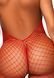 Эротический сетчатый бодистокинг Leg Avenue Racer neck bodystocking Red SO9158 фото 4