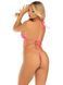 Боди-бикини Leg Avenue Wrap around bikini bodysuit, One Size, ярко-розовое, на завязках, со стразами SX1077 фото 2