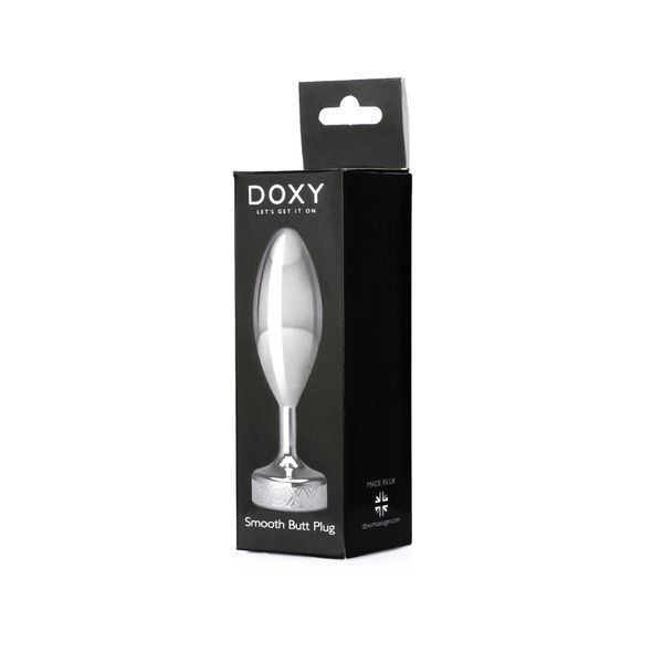 Металлическая анальная пробка DOXY Butt Plug SMOOTH, гладкая, диаметр 3,3 см SO8030 фото