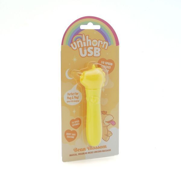 Вибратор-единорожка Unihorn USB Bullet &ndash; Bean Blossom, вибропуля, USB-зарядка, 10 режимов SX2857 фото