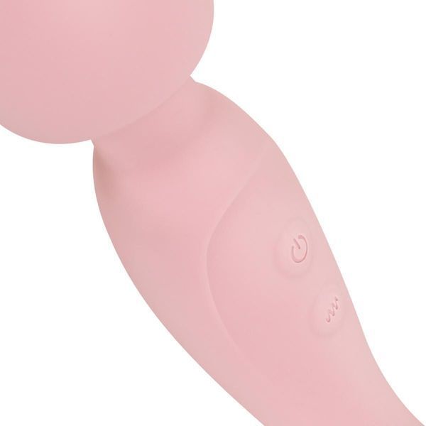 Вибромассажер Good Vibes Only - SIMI Double-Sided Wand Vibrator Soft Silicone - Pink SX3076 фото