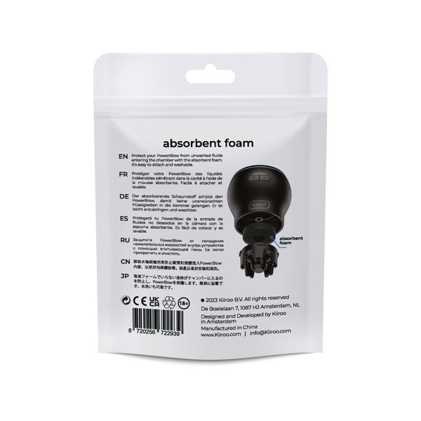 Впитывающая губка Kiiroo Powerblow Absorbent Foam 5 шт SX1225 фото