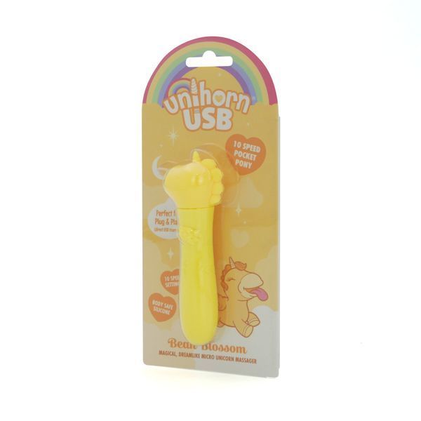 Вибратор-единорожка Unihorn USB Bullet &ndash; Bean Blossom, вибропуля, USB-зарядка, 10 режимов SX2857 фото