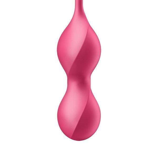 Вагинальные смарт-шарики с вибрацией Satisfyer Love Birds 2 Connect App Red, 86 г, пульт ДУ SX0571 фото