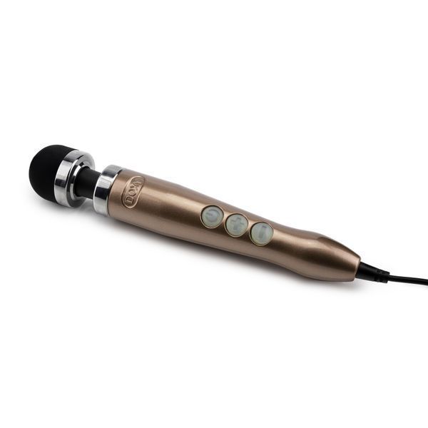 Вибромассажер DOXY Die Cast 3 Rose Gold, очень мощный, питание 220В, металлический корпус SX2457 фото
