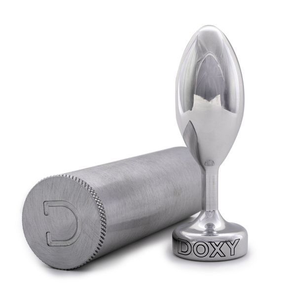 Металлическая анальная пробка DOXY Butt Plug SMOOTH, гладкая, диаметр 3,3 см SO8030 фото