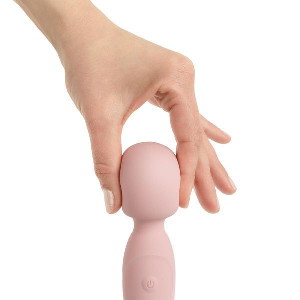Вибромассажер Good Vibes Only - SIMI Double-Sided Wand Vibrator Soft Silicone - Pink SX3076 фото