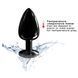 Металлическая анальная пробка с кристаллом Dorcel Diamond Plug Black L SO7810 фото 4