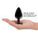 Металлическая анальная пробка с кристаллом Dorcel Diamond Plug Black L SO7810 фото 3