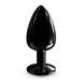 Металлическая анальная пробка с кристаллом Dorcel Diamond Plug Black L SO7810 фото 1