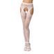 Сексуальные колготки-бодистокинги Passion S022 One Size, White, имитация чулок и пояса с гартерами PSS022W фото 1