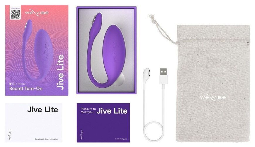 Смарт-виброяйцо We-Vibe Jive Lite Purple, небольшой размер SX2149 фото