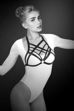 Портупея на грудь Bijoux Pour Toi - CLARA, эластичный полиэстер SO2229 фото