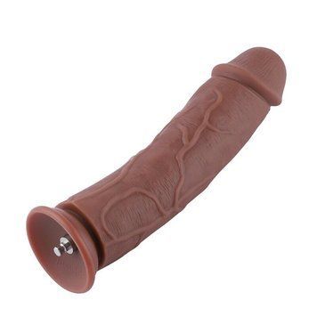 Силиконовый фаллоимитатор для секс-машин Hismith 11&Prime; Silicone Dildo, система KlicLok SO6208 фото