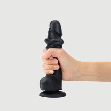 Реалистичный фаллоимитатор Strap-On-Me Sliding Skin Realistic Dildo Black XL, эффект подвижной кожи SO6258 фото