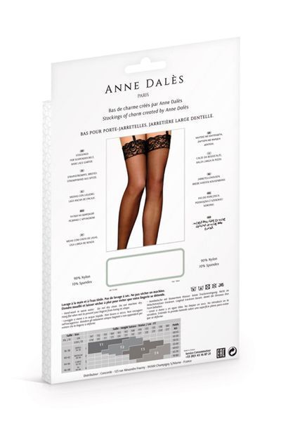 Чулки Anne De Ales BRUNA T2 Black SO4704 фото