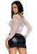 Сетчатый топ Leg Avenue Long Sleeves T-Shirts White, One Size SO9106 фото 4