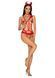 Эротический костюм чертика из стреп Obsessive Evilia teddy red L/XL SO7707 фото 3