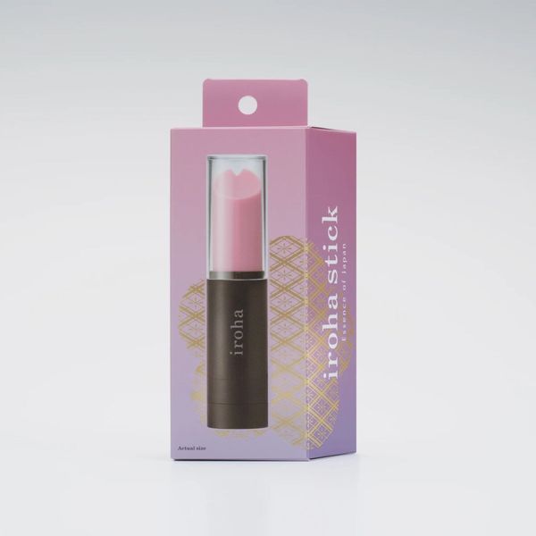 Вібратор-помада IROHA STICK Black, плавне збільшення потужності SO3329 фото
