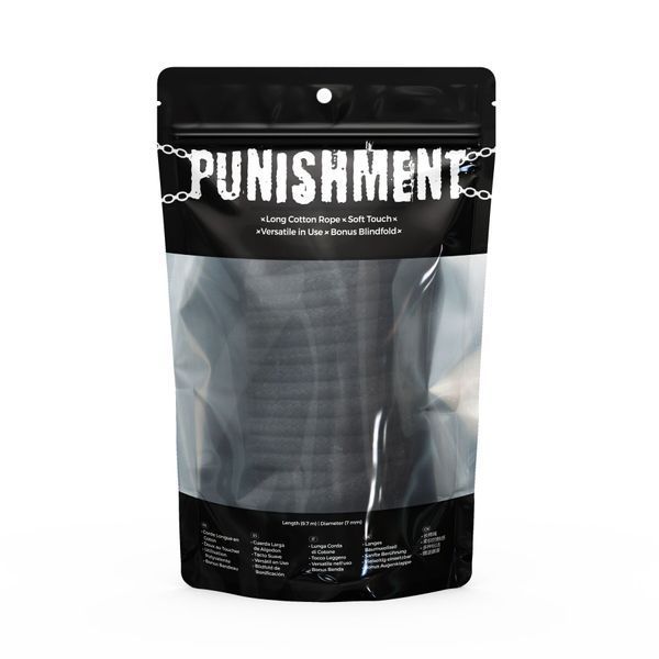 Веревка для шибари Punishment - Bondage Rope &ndash; Black SX2234 фото