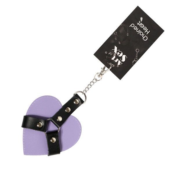 Брелок на карабине для ключей Art of Sex Chained Heart, Лаванда SX2245 фото