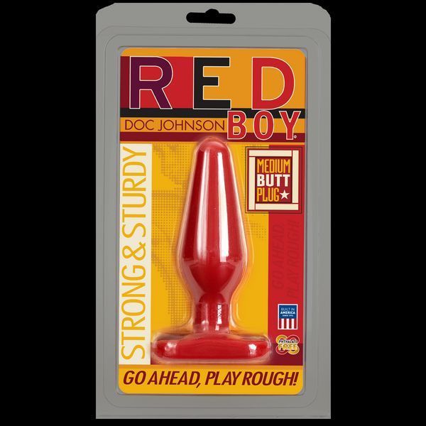 Анальная пробка Doc Johnson Red Boy - Medium 5.5 Inch, макс. диаметр 4см SO1978 фото