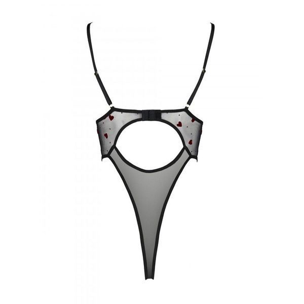 Эротическое боди с рисунком Passion LOVELIA BODY L/XL, black SO4753 фото