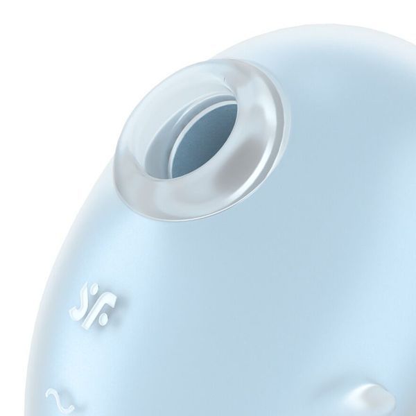 Вакуумный клиторальный стимулятор с вибрацией Satisfyer Cutie Ghost Blue SX0572 фото