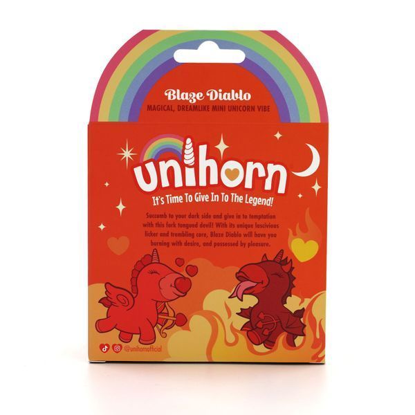 Вибратор-единорожка Unihorn &ndash; Blaze Diablo, ласкающий раздвоенный язычок SX2858 фото