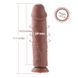 Силіконовий фалоімітатор для секс-машин Hismith 11&Prime; Silicone Dildo, система KlicLok SO6208 фото 4