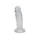 Прозрачный фаллоимитатор Alive Jelly Dildo Majestic, TPE, присоска, диаметр 3,7 см, длина 14,7 см SO5312 фото 1